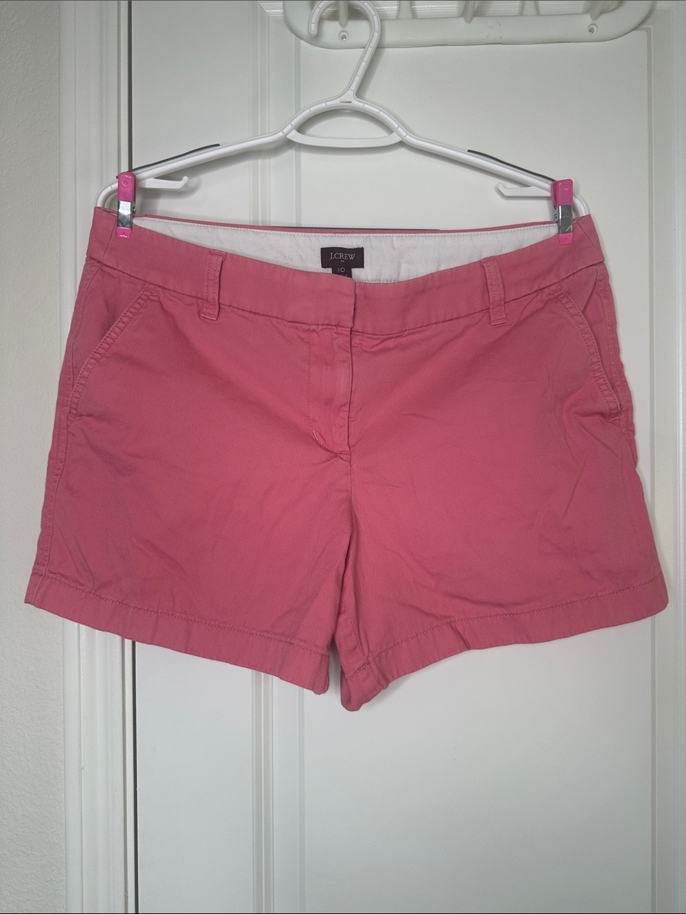 J. Crew Light Pink Chino Bermuda Shorts